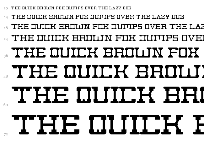 Post Rock font waterfall
